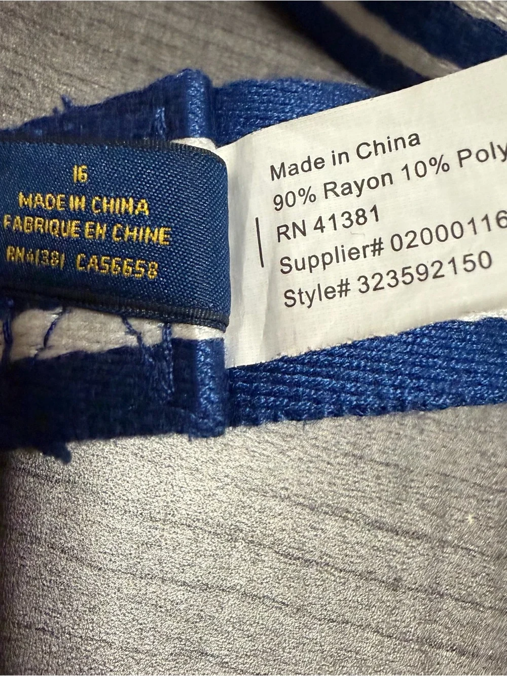Polo by Ralph Lauren Blue & White Stripe kids Fabric Belt